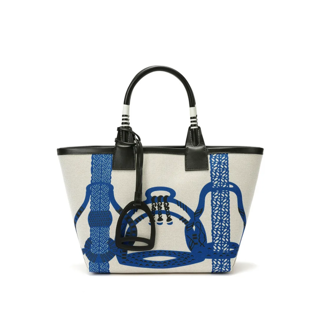 HM Steeple Printed Blue Bag - HM0004