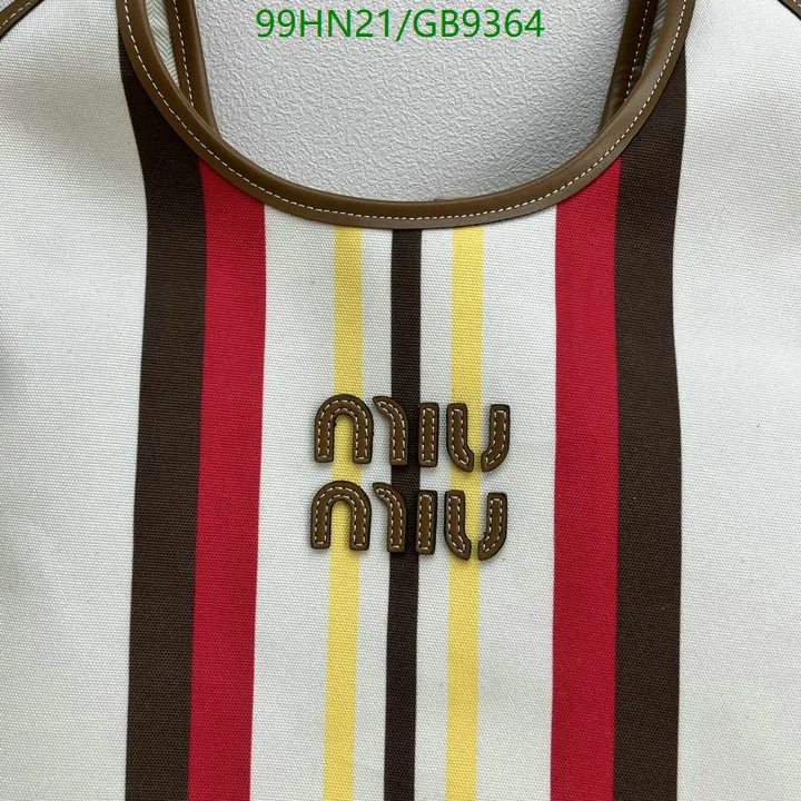 MM Ivy Striped Tote Bag in Red - MM0013 - Image 5