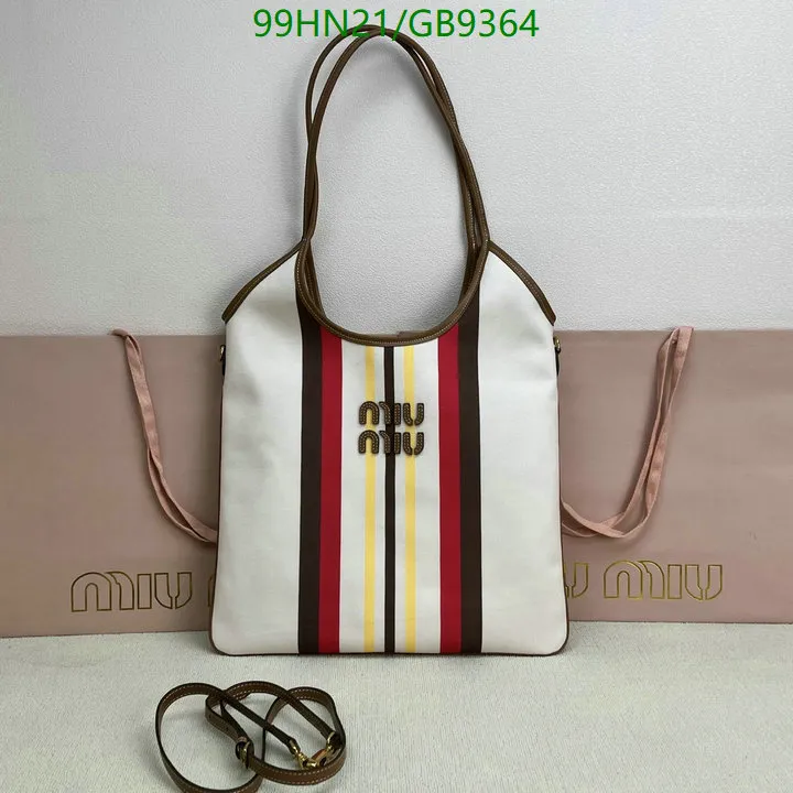 MM Ivy Striped Tote Bag in Red - MM0013 - Image 2