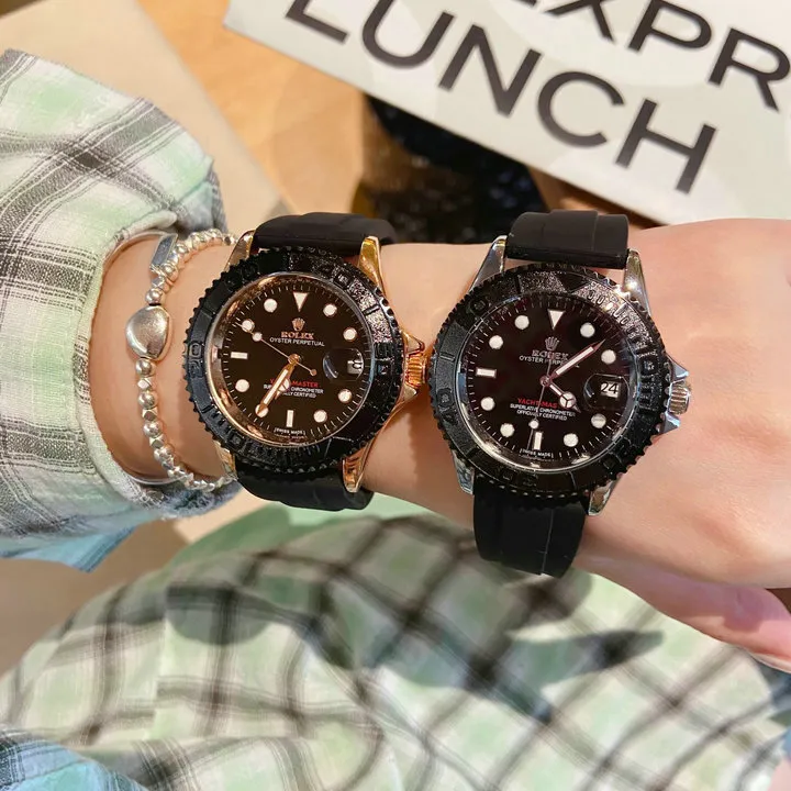 RL Yacht-Master 42 226659 Gold Black Rubber Custom - RL0012 - Image 4