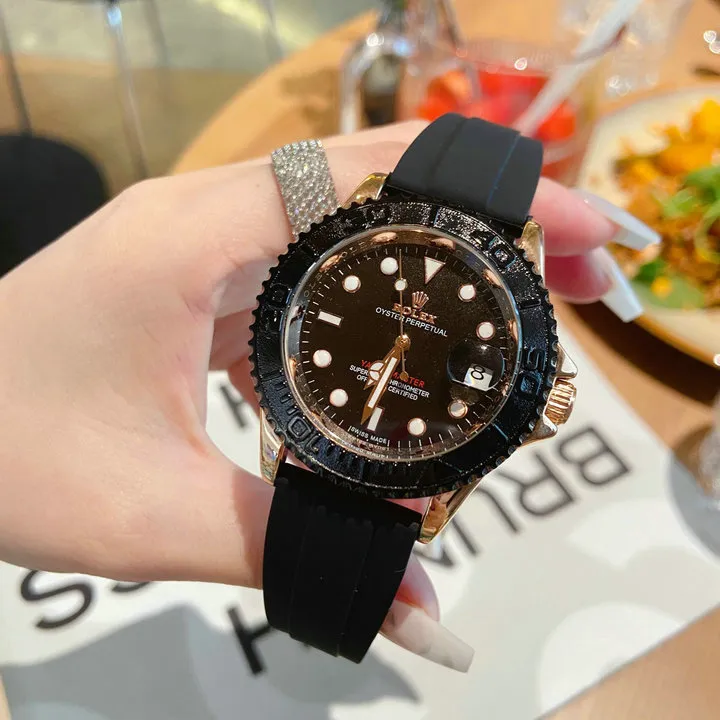 RL Yacht-Master 42 226659 Gold Black Rubber Custom - RL0012 - Image 3