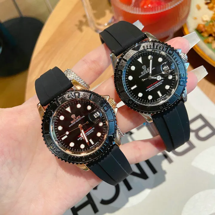 RL Yacht-Master 42 226659 Gold Black Rubber Custom - RL0012 - Image 6