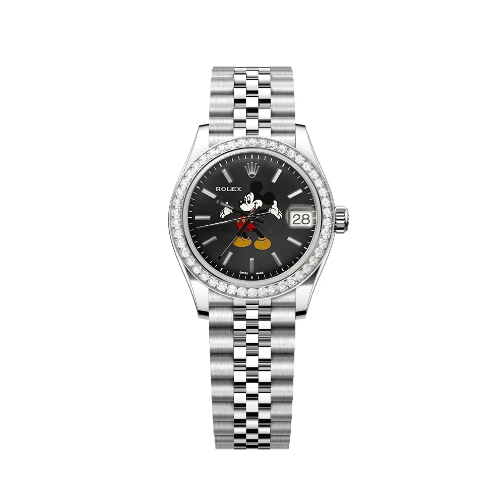 RL Datejust 31 278384RBR Mickey Mouse Black Custom - RL0018