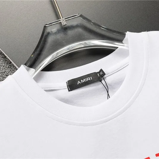 AM Logo-print Cotton T-shirt in White - 278 - ami0000278 - Image 13