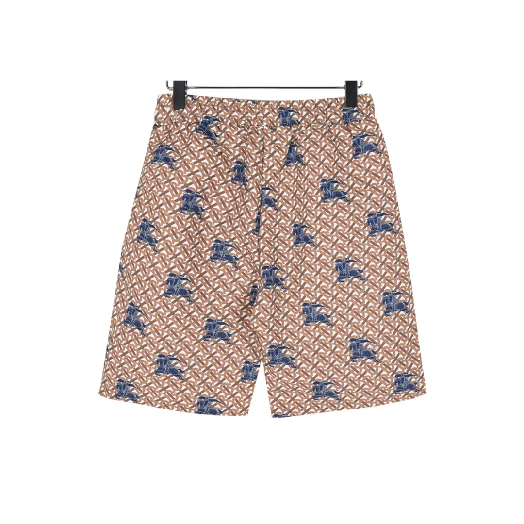 BUR All-Over Monogram Knight Print Shorts in Brown - 371 – bbr0000371 - Image 2