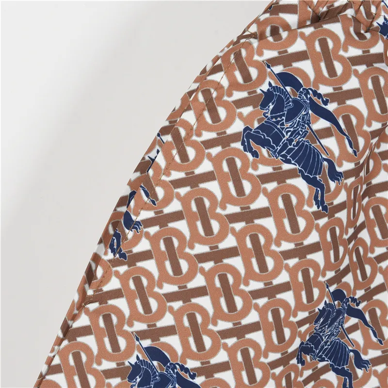 BUR All-Over Monogram Knight Print Shorts in Brown - 371 – bbr0000371 - Image 4