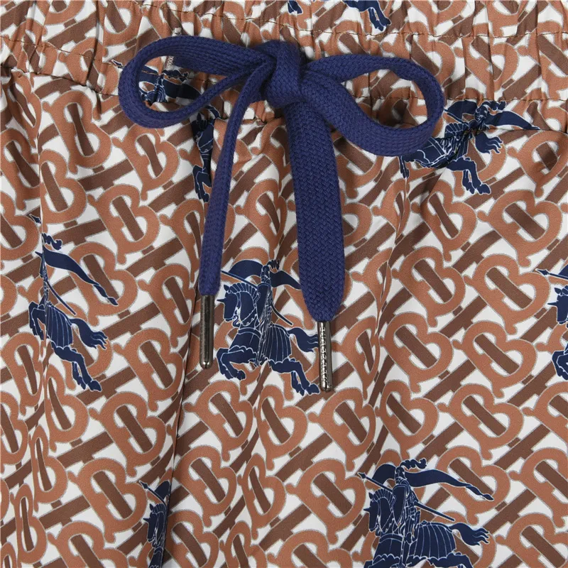 BUR All-Over Monogram Knight Print Shorts in Brown - 371 – bbr0000371 - Image 7