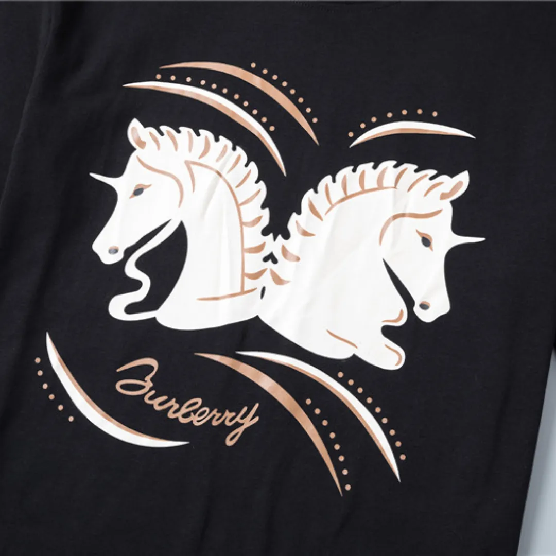 BUR Two Horses T-Shirt in Black - 388 - bbr0000388 - Image 8