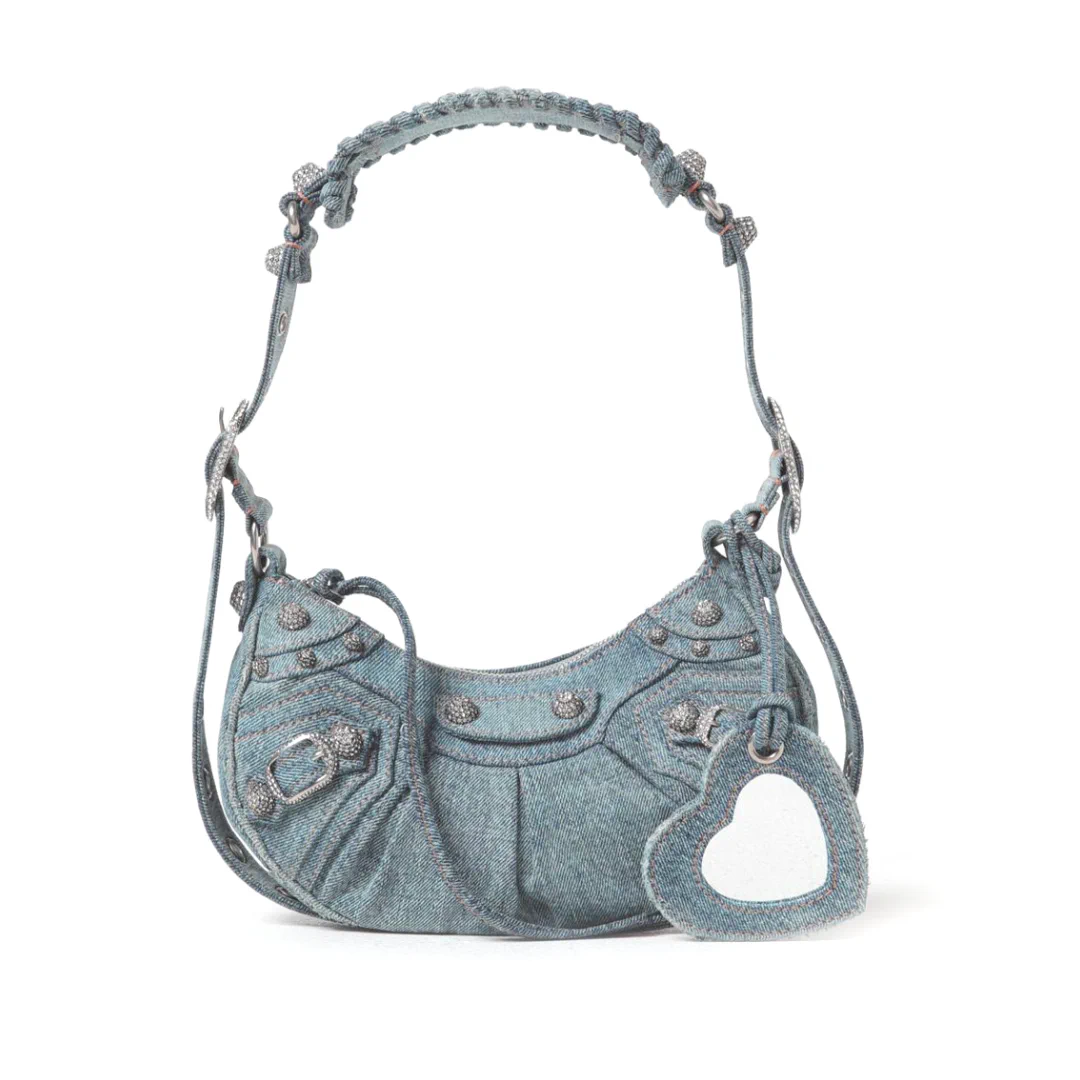 BLCG Le Cagole Light Blue Denim Shoulder Bag - BLCG0003 - Image 2