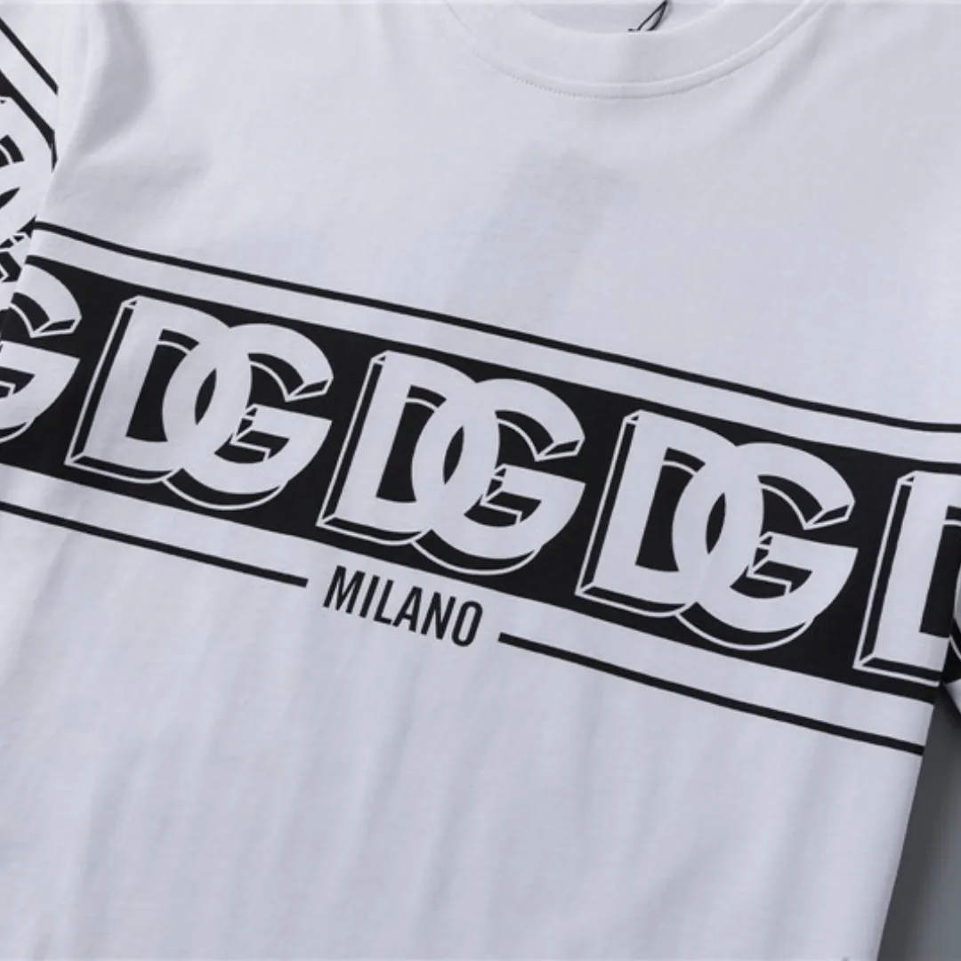 D&G Logo DG Print T-shirt in White - 111 - dng0000111 - Image 7
