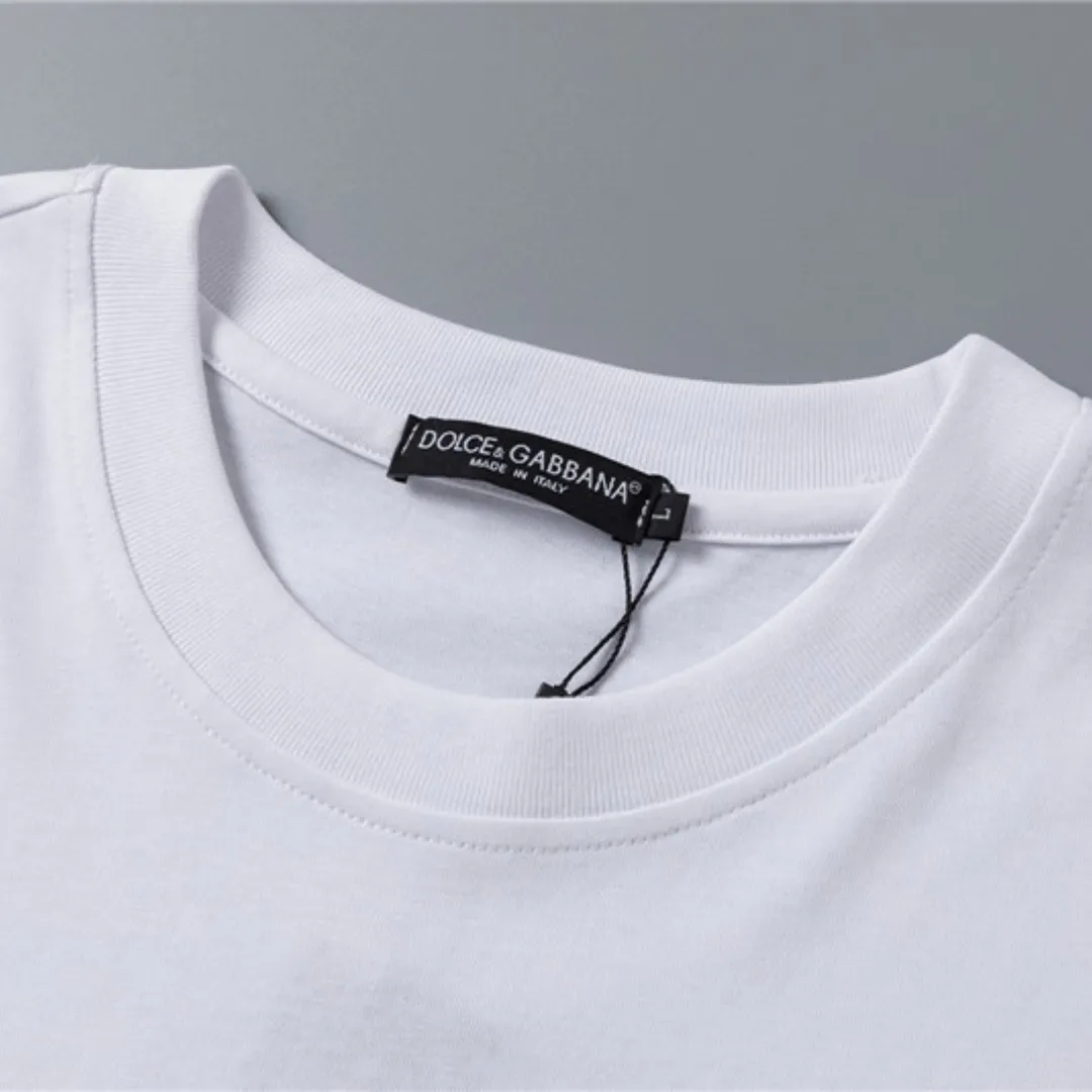 D&G Logo DG Print T-shirt in White - 111 - dng0000111 - Image 9