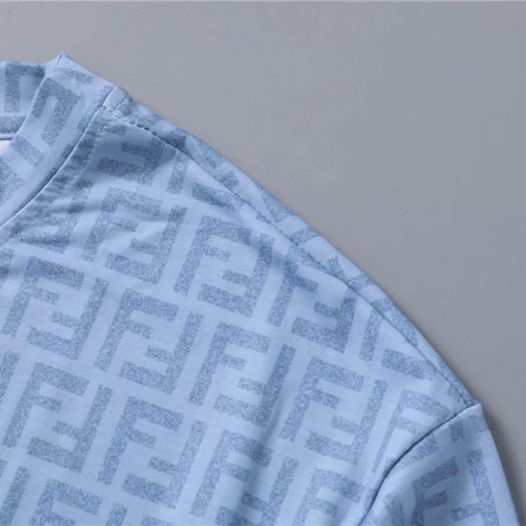 FD Diagonal FF Logo T Shirt in Blue - 77 - fd0000077 - Image 8