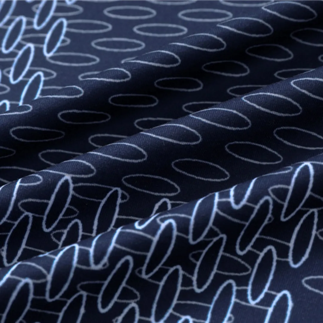 LOV Jacquard Damier T-Shirt in Dark Blue - lov0000772 - Image 11