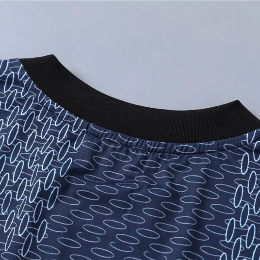LOV Jacquard Damier T-Shirt in Dark Blue - lov0000772 - Image 10