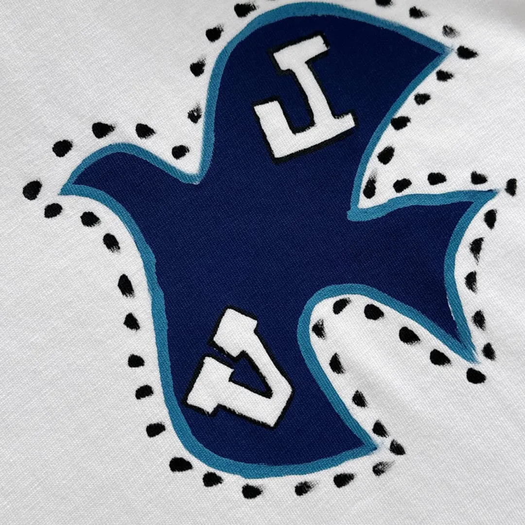 LOV White Logo-Print Cotton T-Shirt - LOV0007 - Image 6