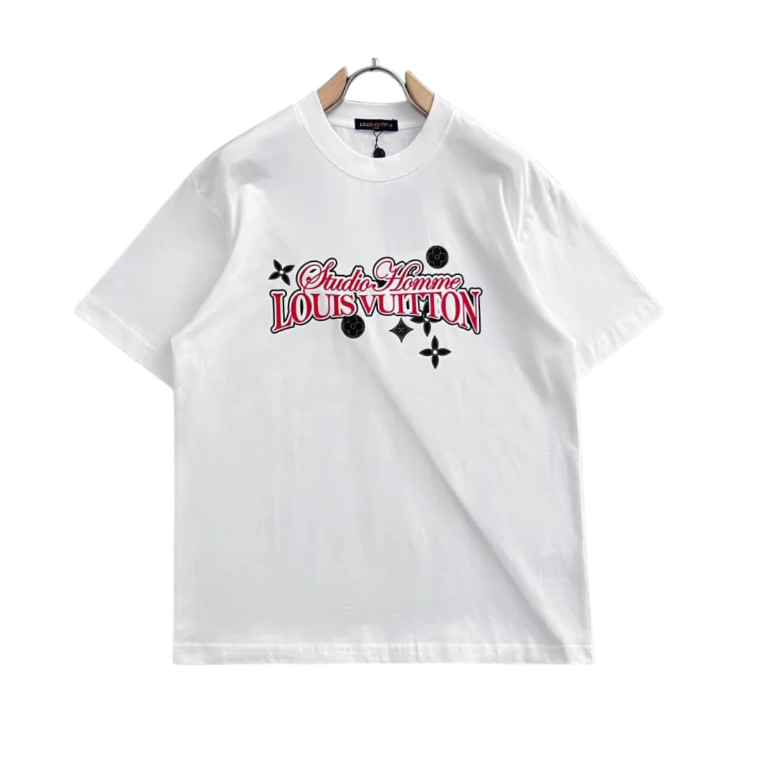 LOV White Logo-Print Cotton T-Shirt - LOV0009