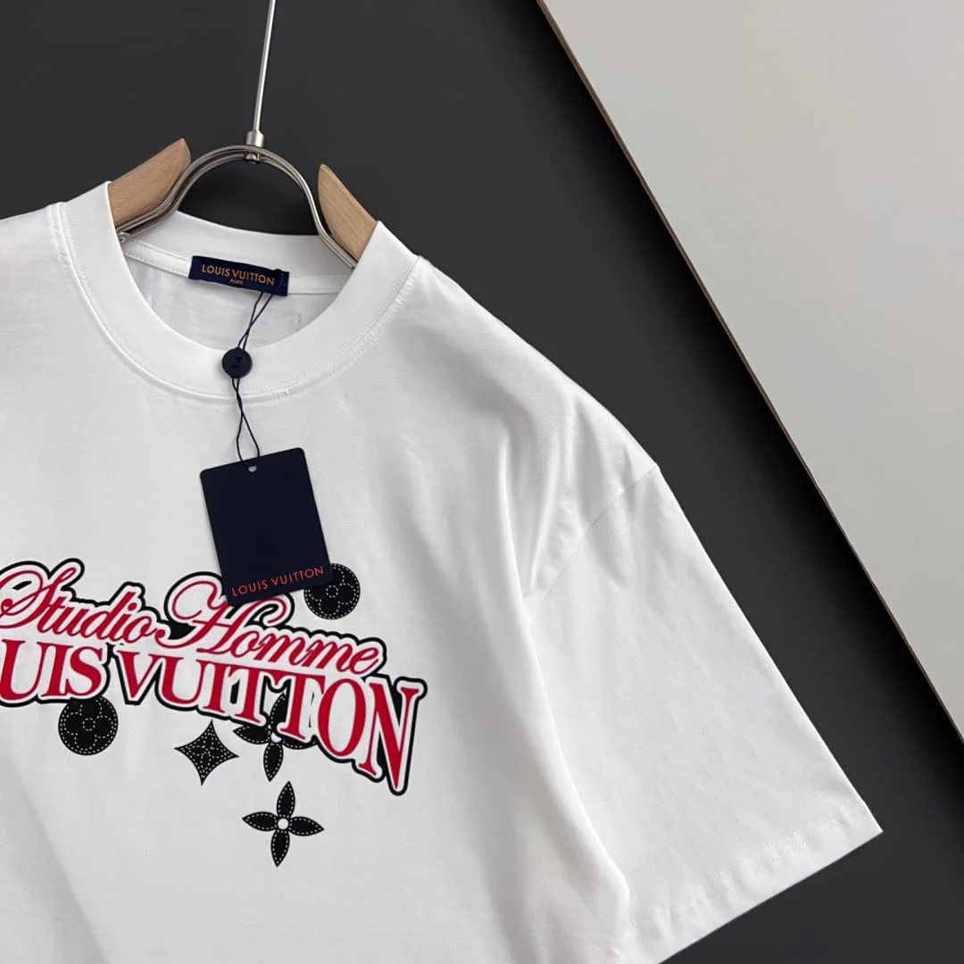 LOV White Logo-Print Cotton T-Shirt - LOV0009 - Image 4