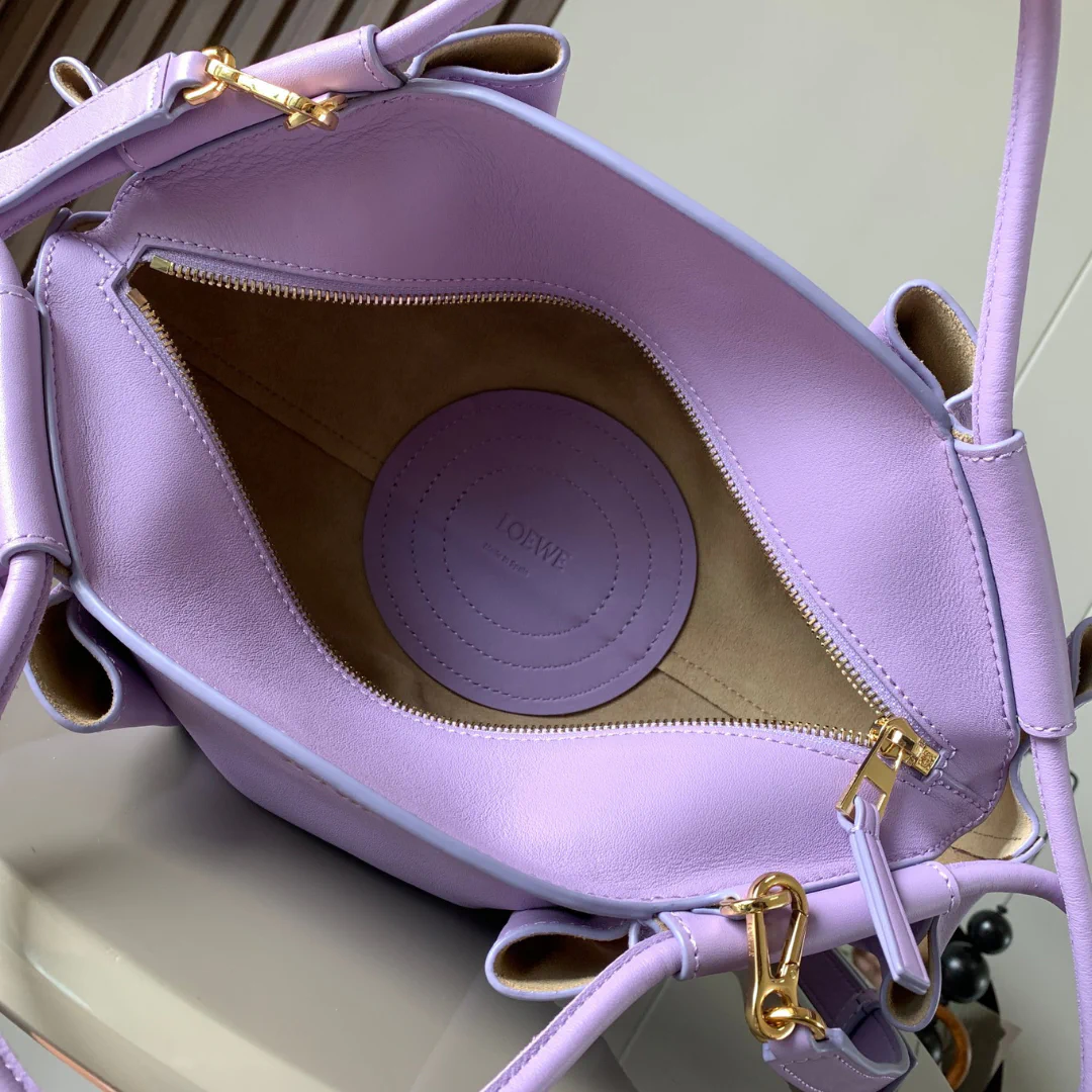 LW Paseo Shiny Lilac Handle Bag - LW0002 - Image 7