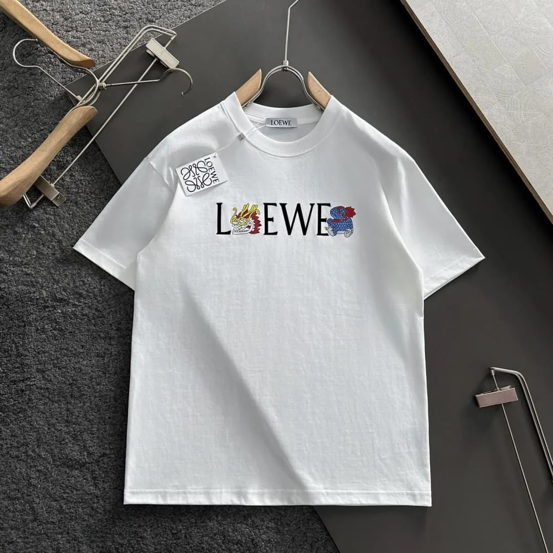 LW White Logo-Print Cotton T-Shirt - LW0005 - Image 2