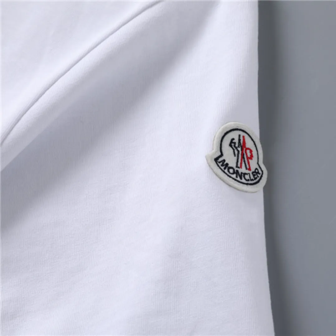 MC Tricolor Trimmed Cotton T-Shirt in White - 104 - mc0000104 - Image 9