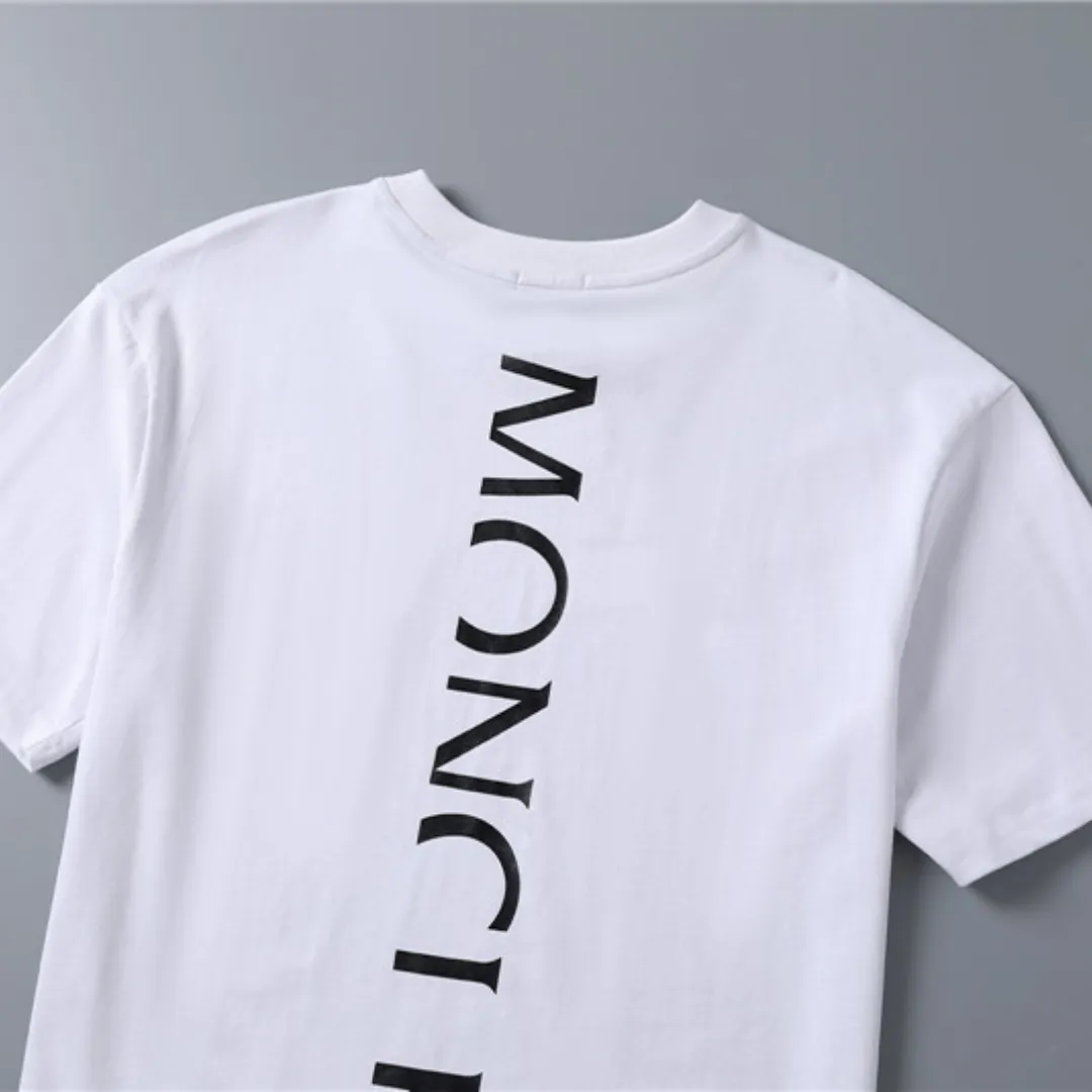 MC Logo Print Back T-shirt in White - 108 - mc0000108 - Image 9