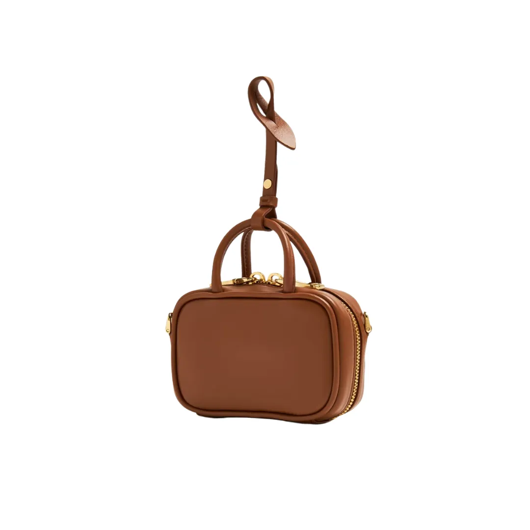 Alternative view of MM Brown Leather Micro Bag - 3 - mm000003