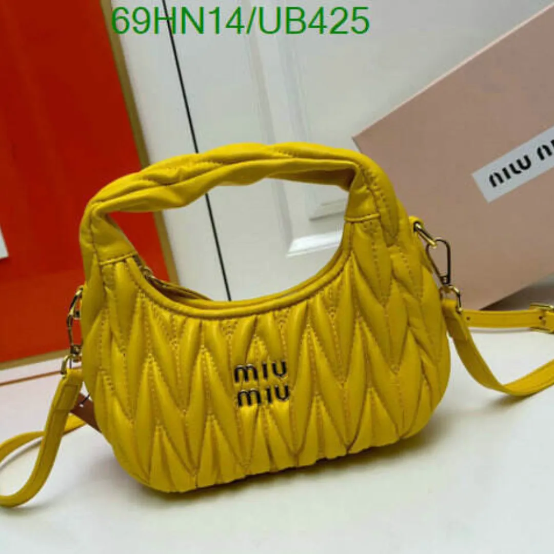 MM Wander Matelassé Nappa Leather Yellow Bag - MM0059 - Image 2