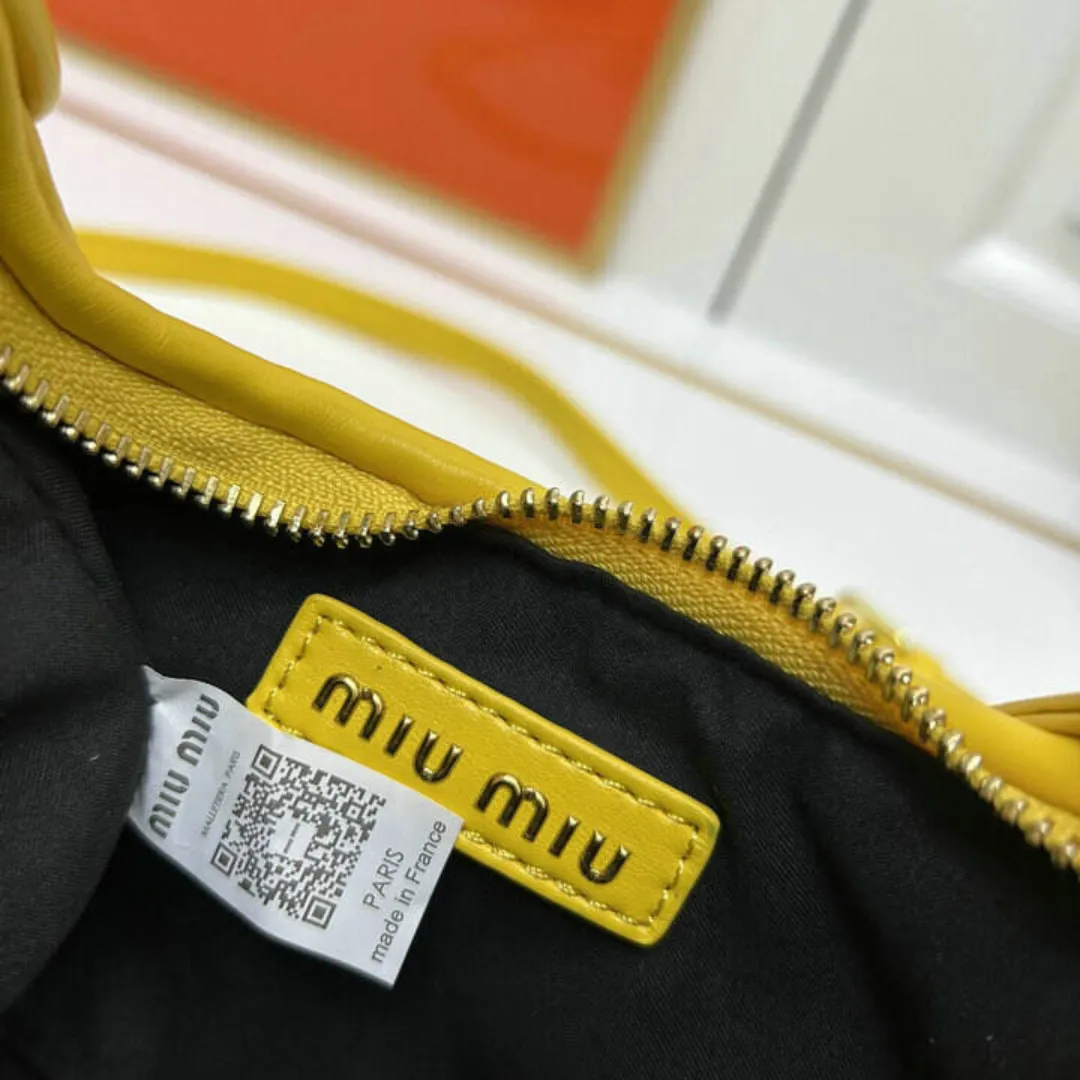 MM Wander Matelassé Nappa Leather Yellow Bag - MM0059 - Image 10