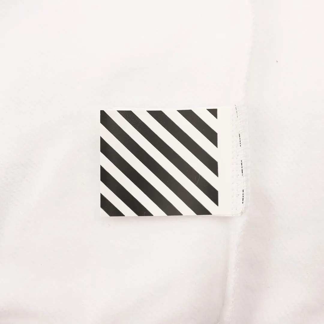 OW Caravaggio Slim Arrows Hoodie in White - 343 - owf0000343 - Image 4