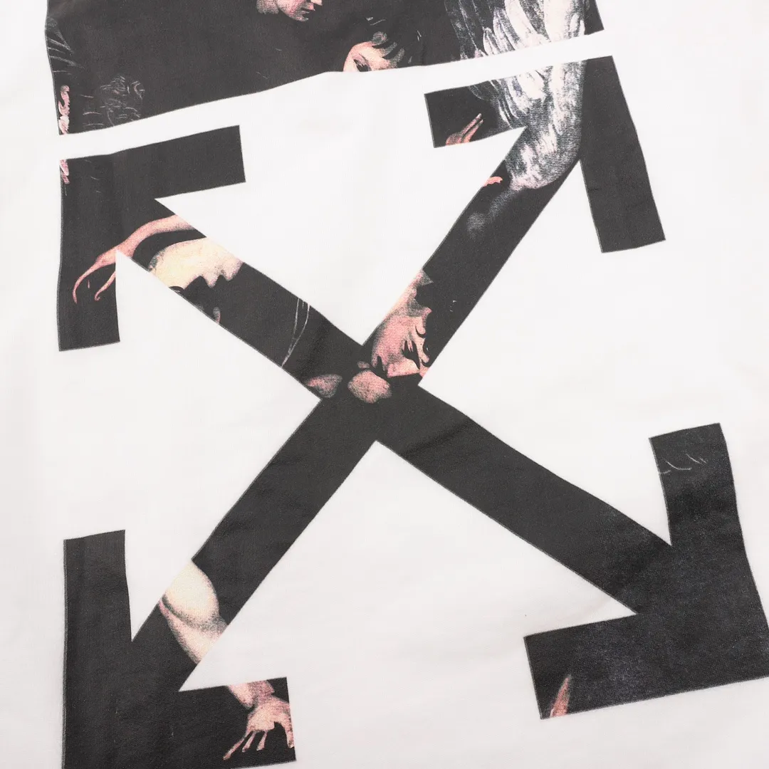 OW Caravaggio Slim Arrows Hoodie in White - 343 - owf0000343 - Image 5