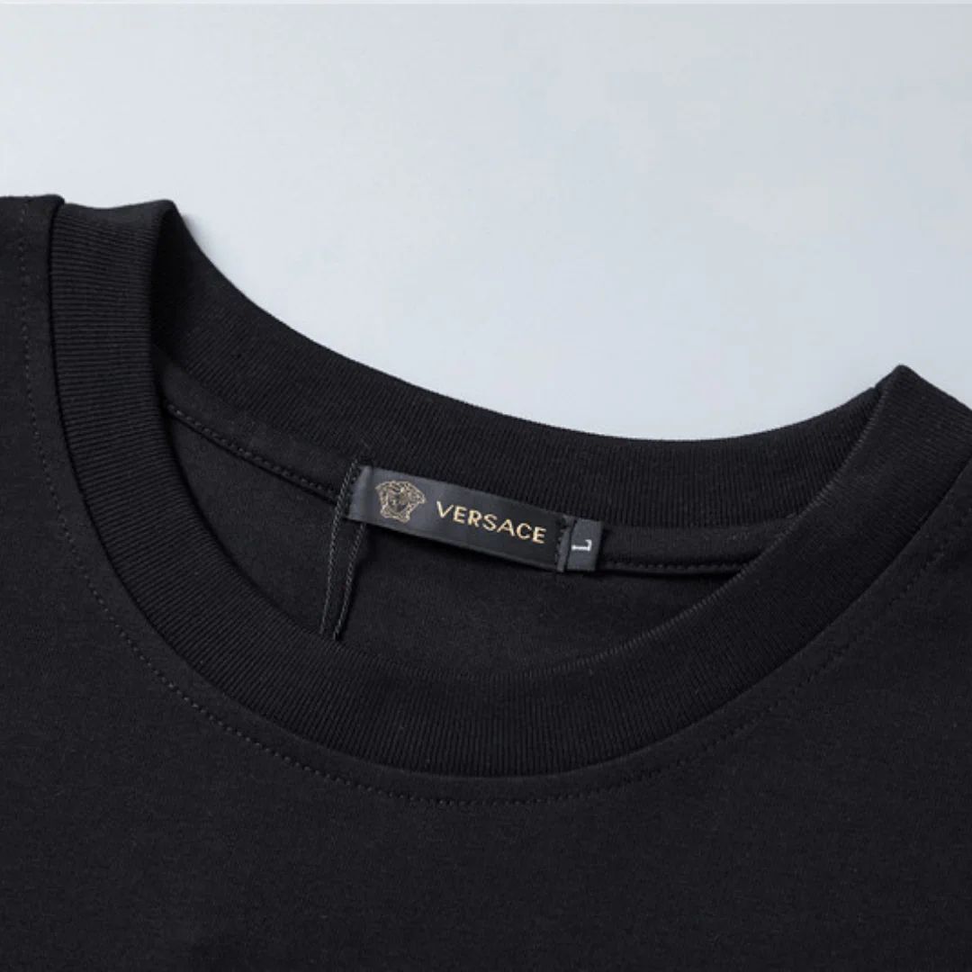 VS Medusa Head Cotton T-shirt in Black - vs0000081 - Image 6