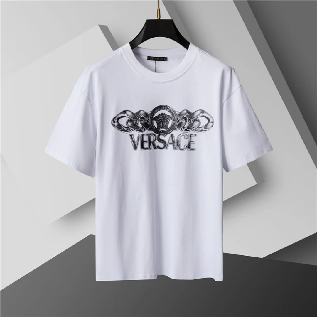 VS Medusa On Chain T-Shirt in White - vs0000086 - Image 2