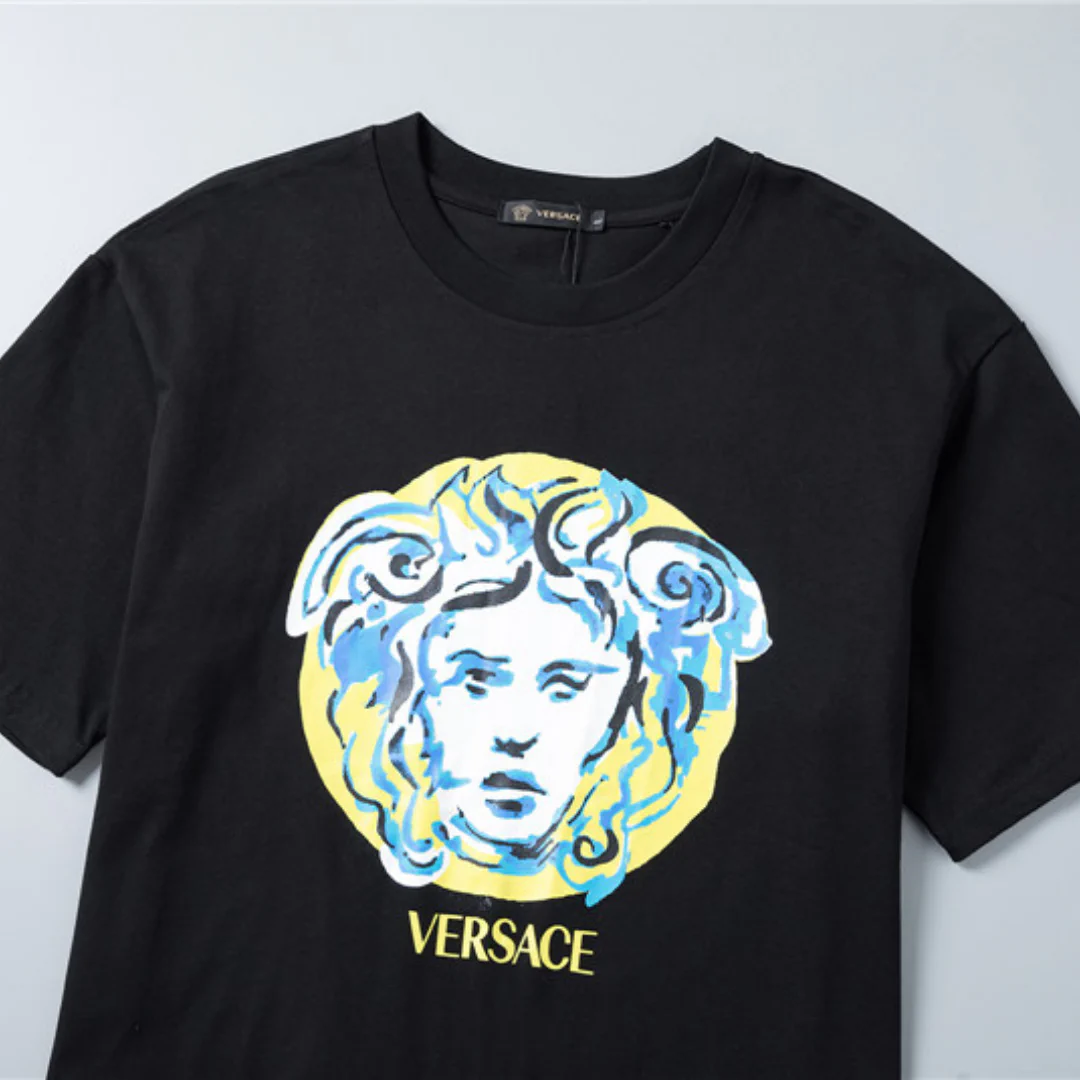 VS Painted Medusa T-Shirt in Black - vs0000089 - Image 5