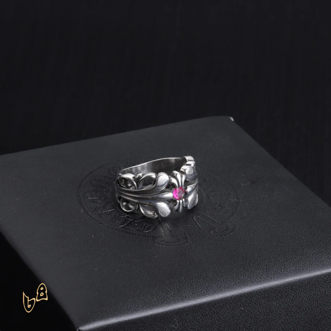 CH Ruby Floral Ring - CH0087 - Image 7