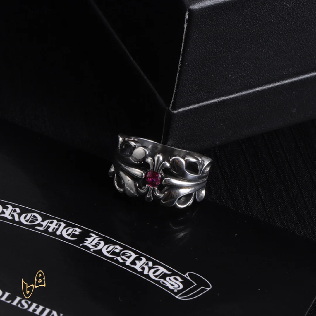 CH Ruby Floral Ring - CH0087 - Image 8