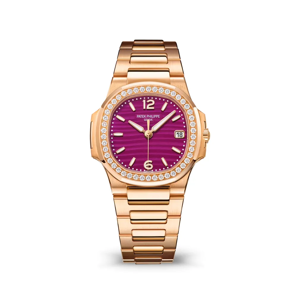 PP Nautilus 7010/1R-013 Purple Rose Gold Diamond Bezel - PP0002
