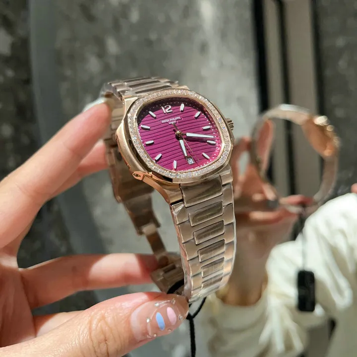 PP Nautilus 7010/1R-013 Purple Rose Gold Diamond Bezel - PP0002 - Image 6