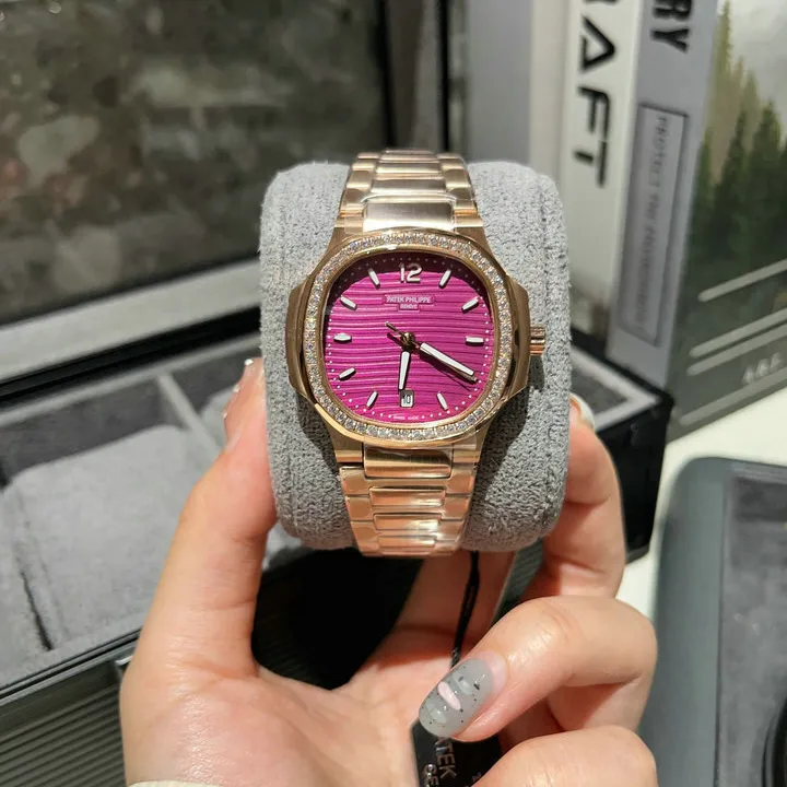PP Nautilus 7010/1R-013 Purple Rose Gold Diamond Bezel - PP0002 - Image 2
