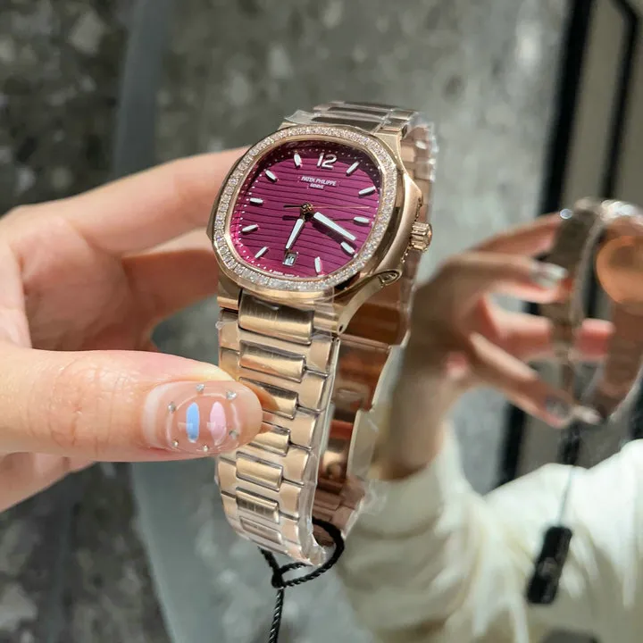 PP Nautilus 7010/1R-013 Purple Rose Gold Diamond Bezel - PP0002 - Image 7