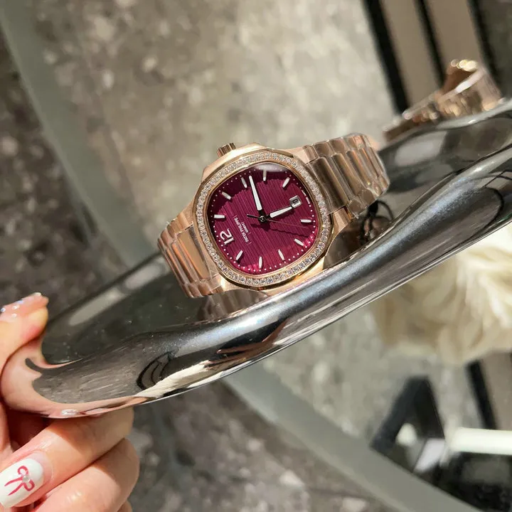 PP Nautilus 7010/1R-013 Purple Rose Gold Diamond Bezel - PP0002 - Image 8