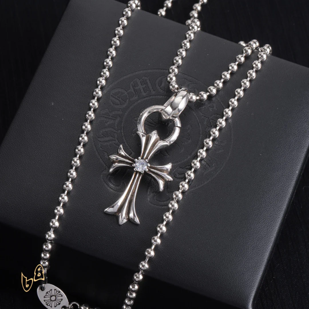 CH Cross Pendant Necklace - CH0044 - Image 3