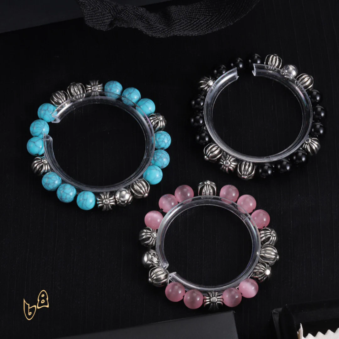 CH Cross Flower Ball Bracelet - CH0073 - Image 2