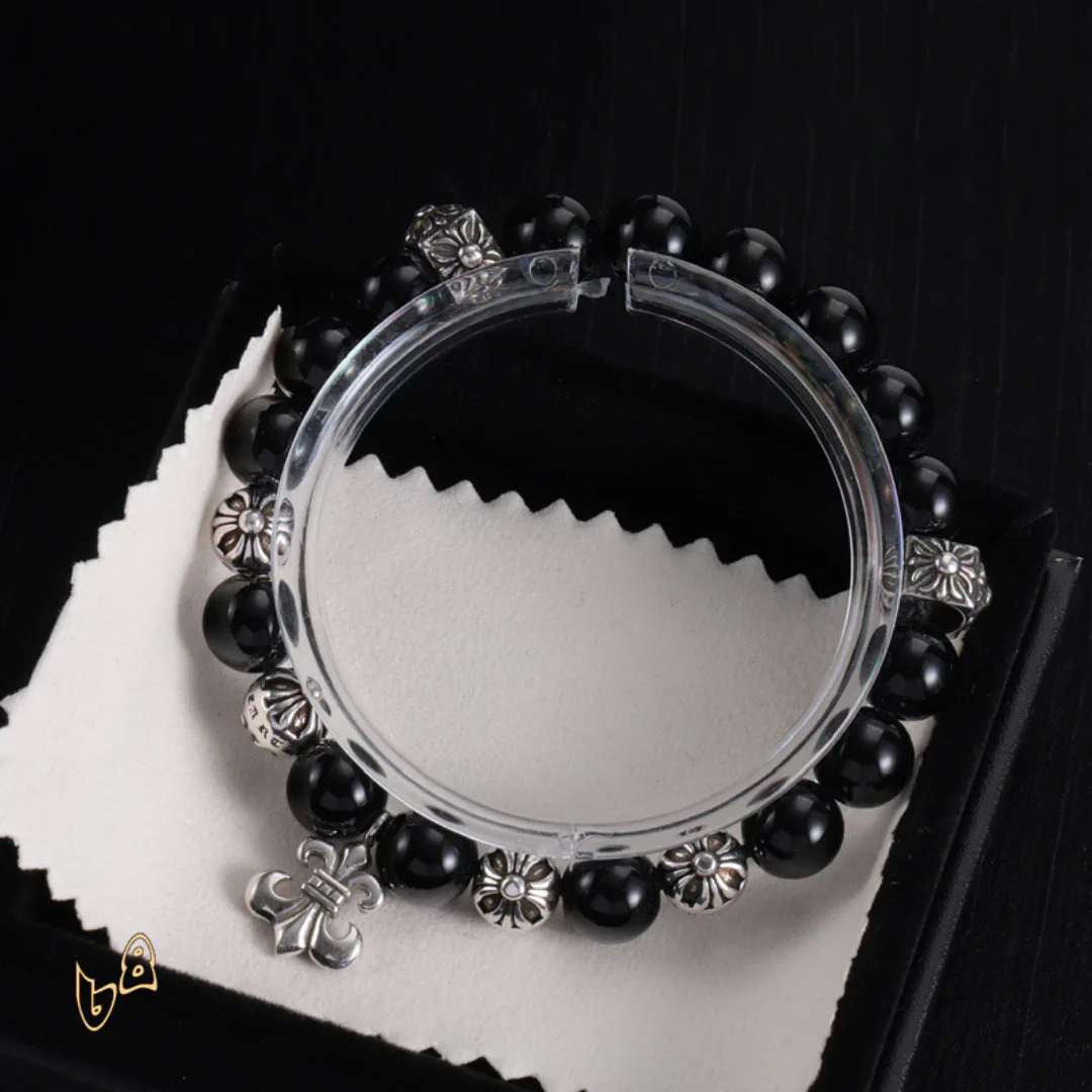 CH Cross Flower Ball Bracelet - CH0077 - Image 3