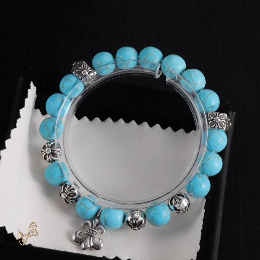 CH Cross Flower Ball Bracelet - CH0077 - Image 5