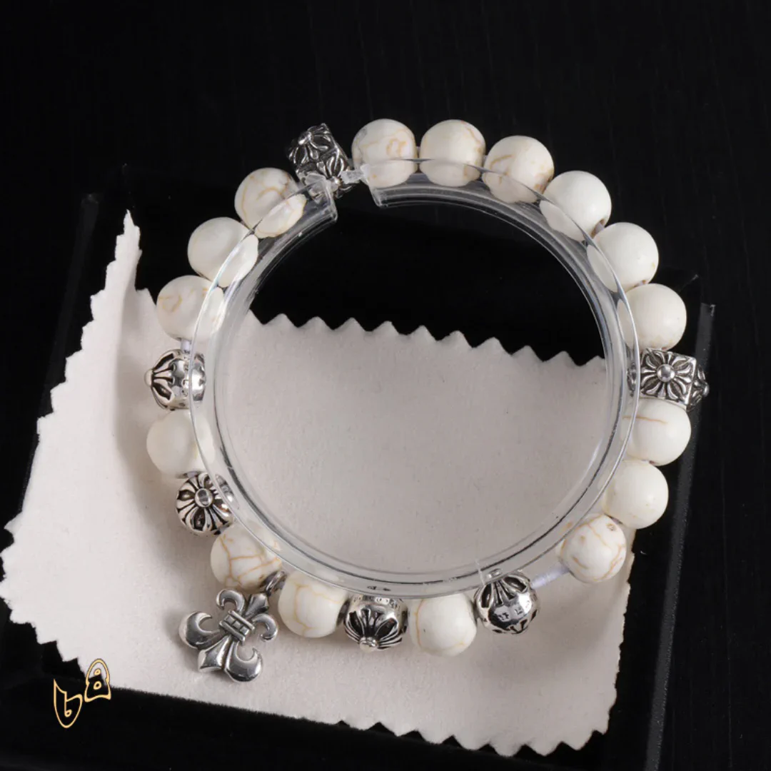CH Cross Flower Ball Bracelet - CH0077 - Image 4
