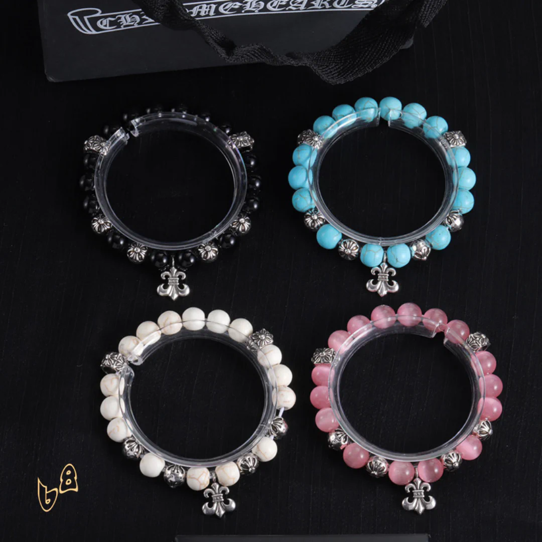 CH Cross Flower Ball Bracelet - CH0077 - Image 2