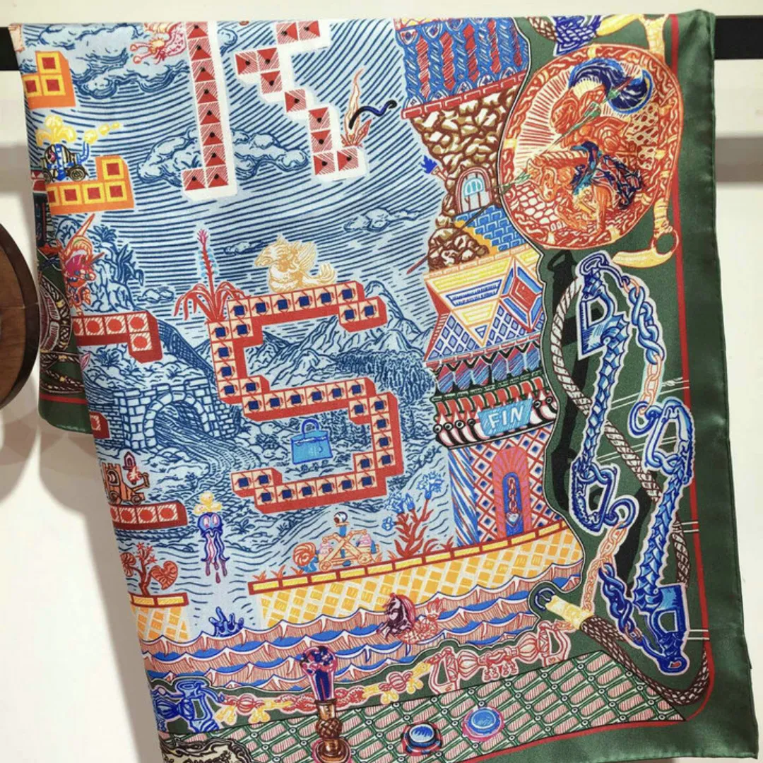 HM Silk Scarf - HM0075 - Image 13