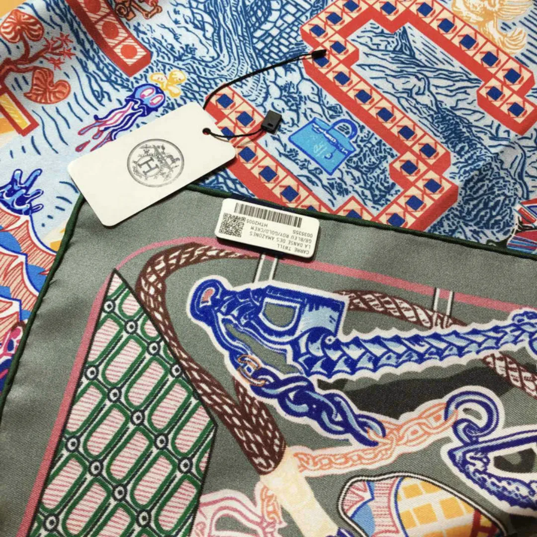 HM Silk Scarf - HM0075 - Image 14