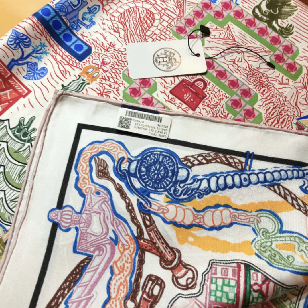 HM Silk Scarf - HM0075 - Image 19