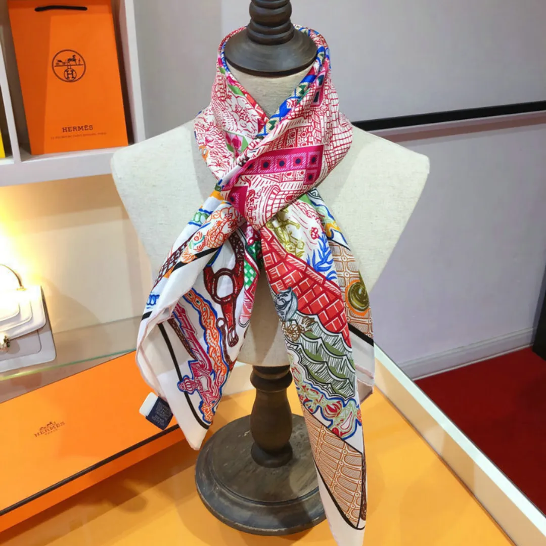 HM Silk Scarf - HM0075 - Image 21